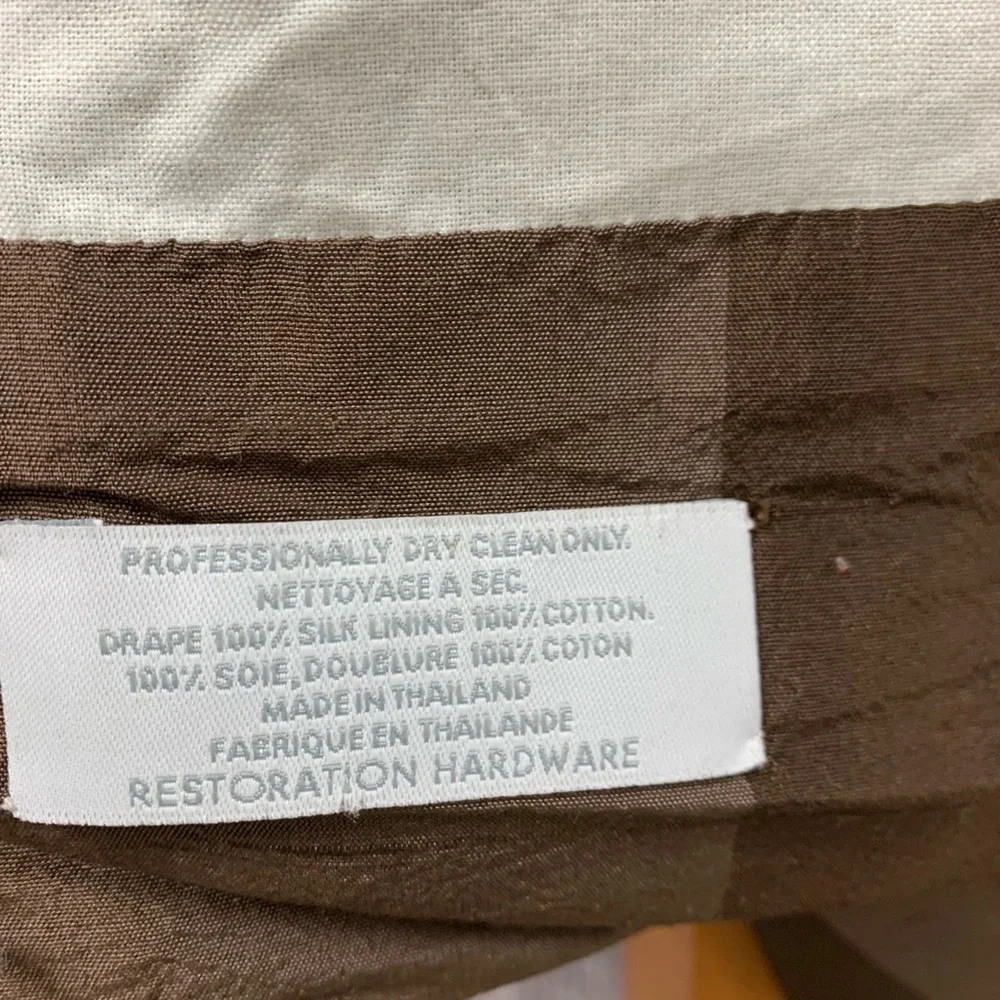 Restoration Hardware Silk Drapes